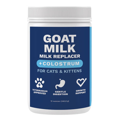 Under the Weather Goat Milk Replacer for Kittens with colostrum for gentle digestion and growth support