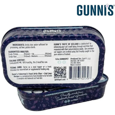 Gunni's Cat Food Topper – Flavorful Boost with Omega - 3 & Kelp 3.0 oz, 17 pk - Talis Us