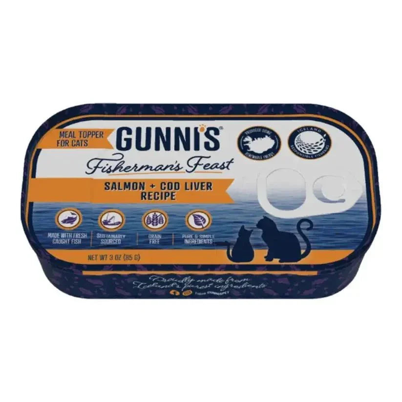 Gunni's Cat Food Topper – Flavorful Boost with Omega - 3 & Kelp 3.0 oz, 17 pk - Talis Us