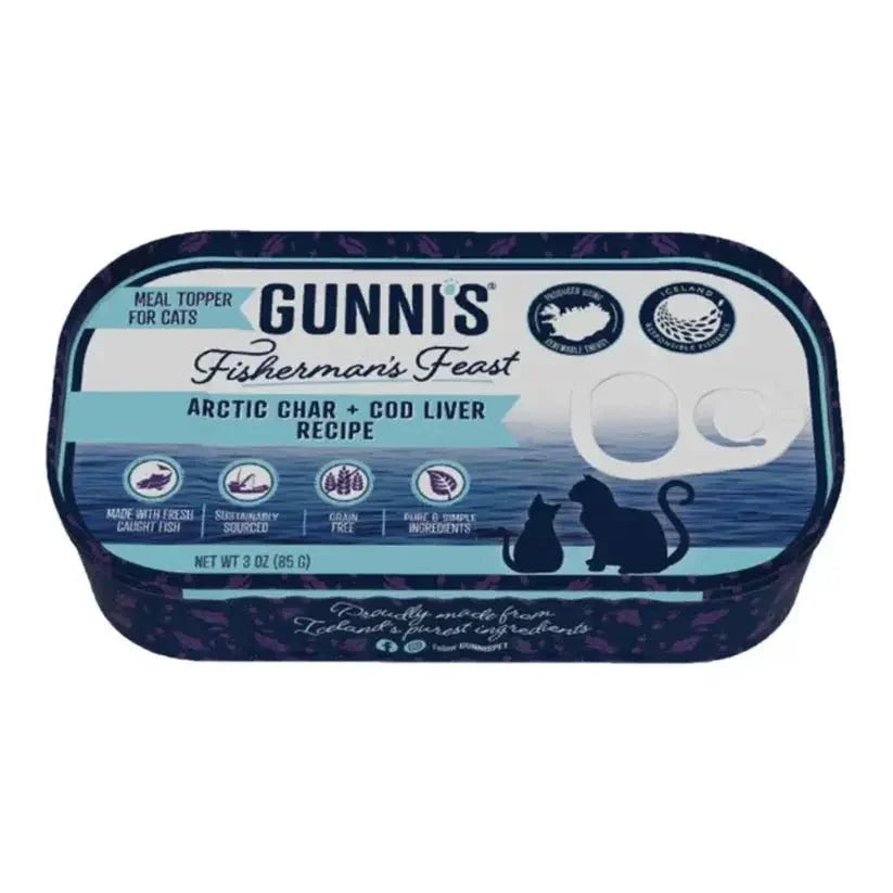 Gunni's Cat Food Topper – Flavorful Boost with Omega - 3 & Kelp 3.0 oz, 17 pk - Talis Us