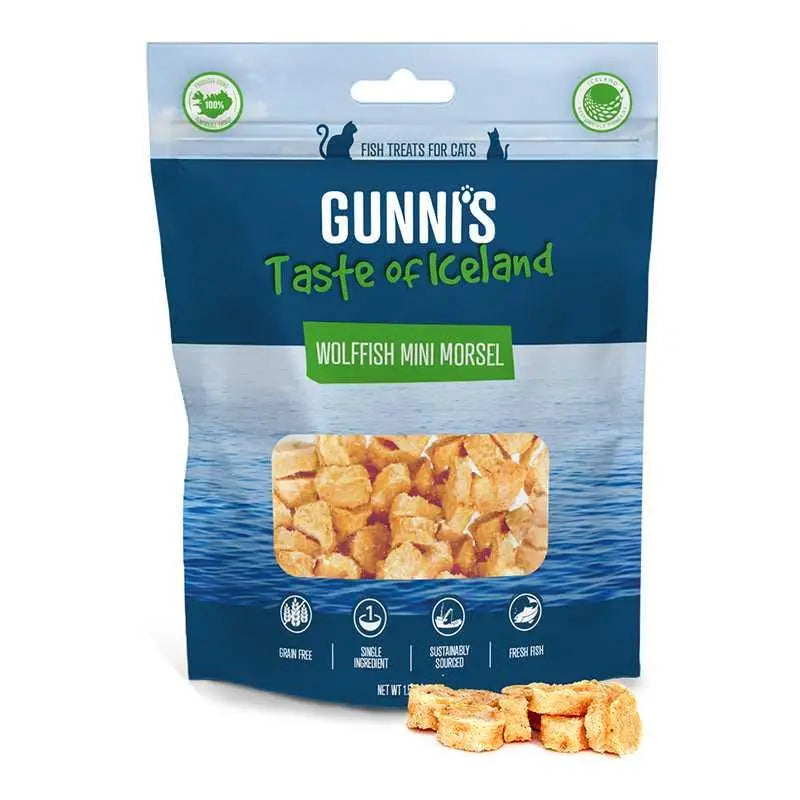Gunni's Taste of Iceland Omega Rich Wolffish Mini Morsel Cat Treats - Talis Us
