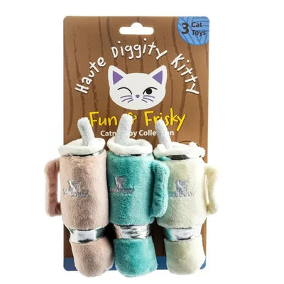 Haute Diggity Dog Snuggly Cup 3 - Pack Organic Catnip Toys - Talis Us