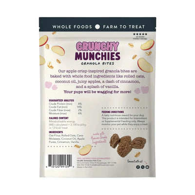 Health Extension Crunchy Munchies Granola Bites - Appley Crisp Dog Treats 8 oz - Talis Us