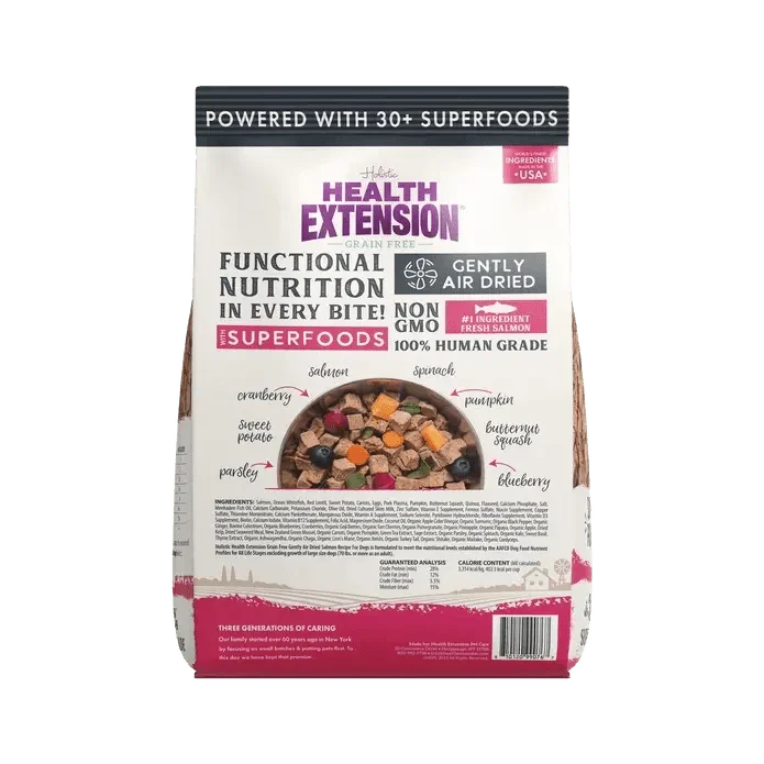 Health Extension Gently Air Dried Salmon Recipe Dog Food 2lb - Talis Us