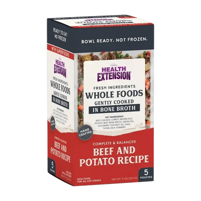 Health Extension Gently Cooked Beef & Potato Recipe Pouches For Dogs 9oz - Talis Us