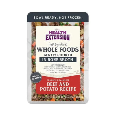Health Extension Gently Cooked Beef & Potato Recipe Pouches For Dogs 9oz - Talis Us