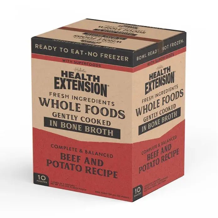 Health Extension Gently Cooked Beef & Potato Recipe Pouches For Dogs 9oz - Talis Us