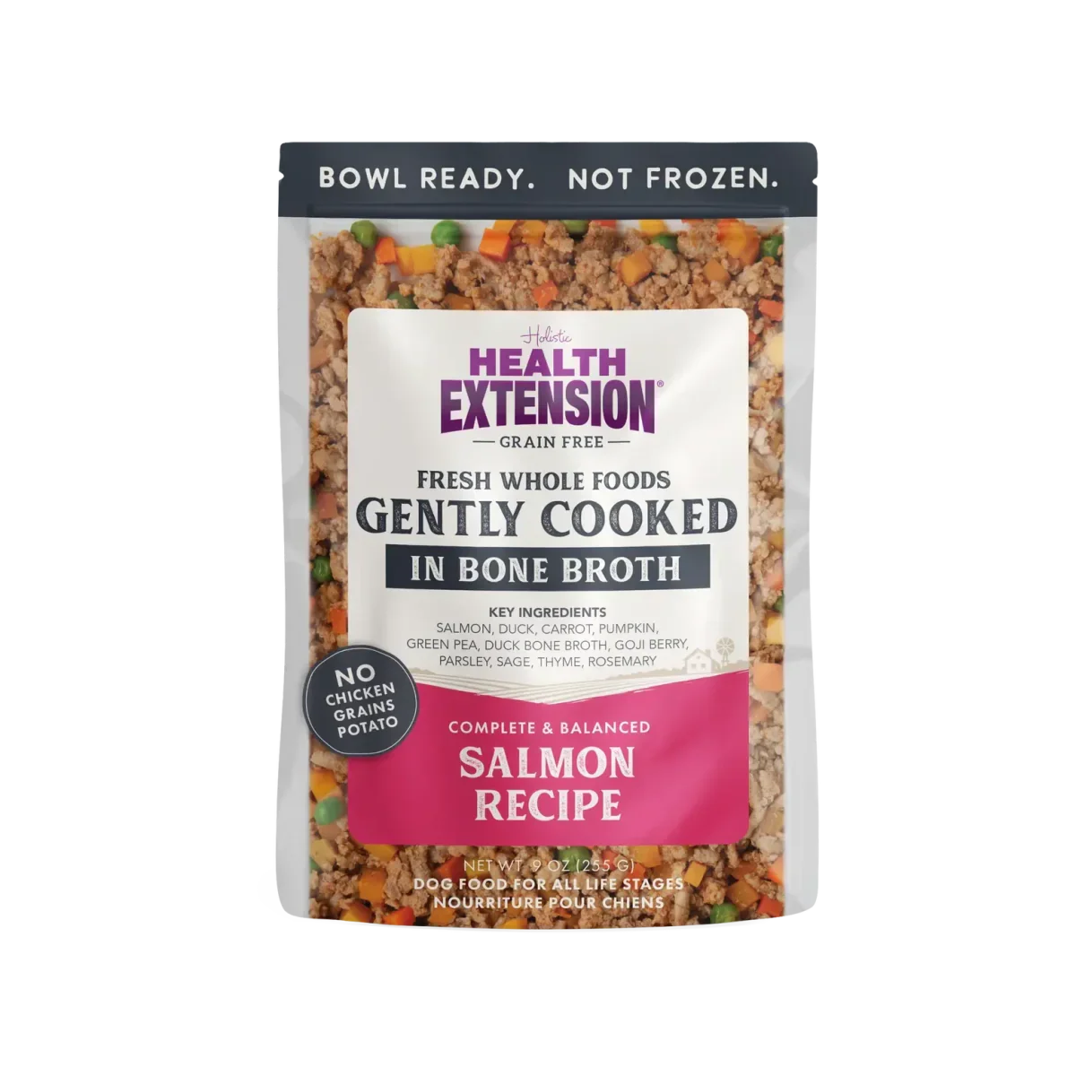 Health Extension Gently Cooked Grain Free Salmon Recipe Pouches For Dogs - Talis Us