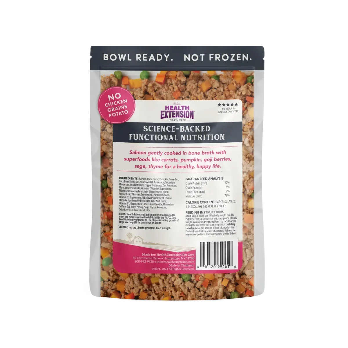 Health Extension Gently Cooked Grain Free Salmon Recipe Pouches For Dogs - Talis Us