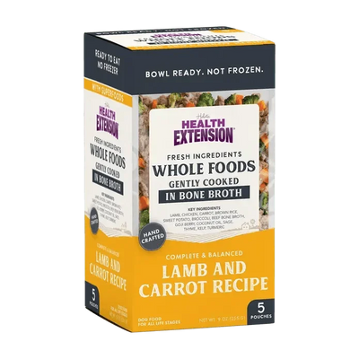 Health Extension Gently Cooked Lamb & Carrot Recipe Pouches For Dogs 9oz - Talis Us