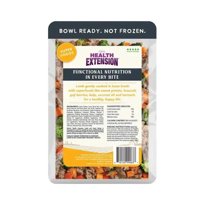 Health Extension Gently Cooked Lamb & Carrot Recipe Pouches For Dogs 9oz - Talis Us