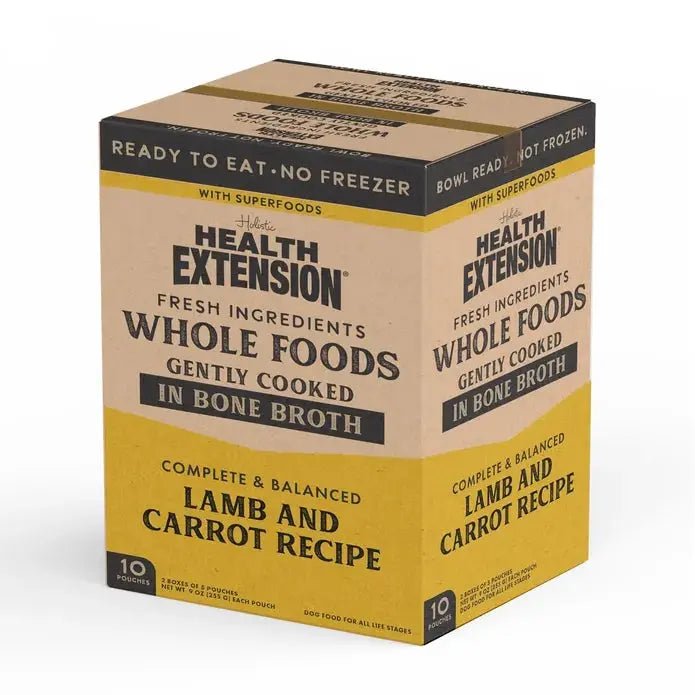 Health Extension Gently Cooked Lamb & Carrot Recipe Pouches For Dogs 9oz - Talis Us