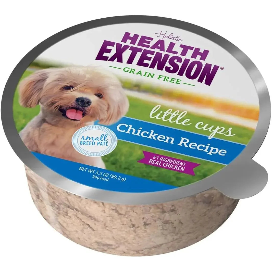 Health Extension Little Cups Chicken & Turkey Recipe Variety Pack Small Breed Wet Puppy Food 3.5oz/ 12 Cups - Talis Us