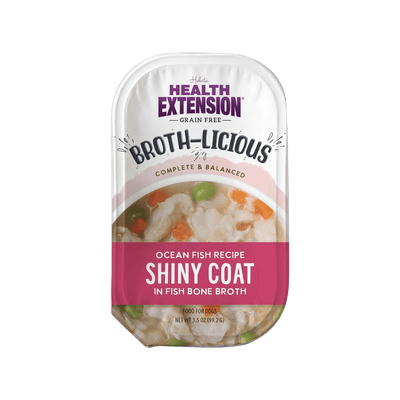 Health Extension Ocean Fish Wet Dog Food in Fish Bone Broth for Shiny Coat and Nutrition
