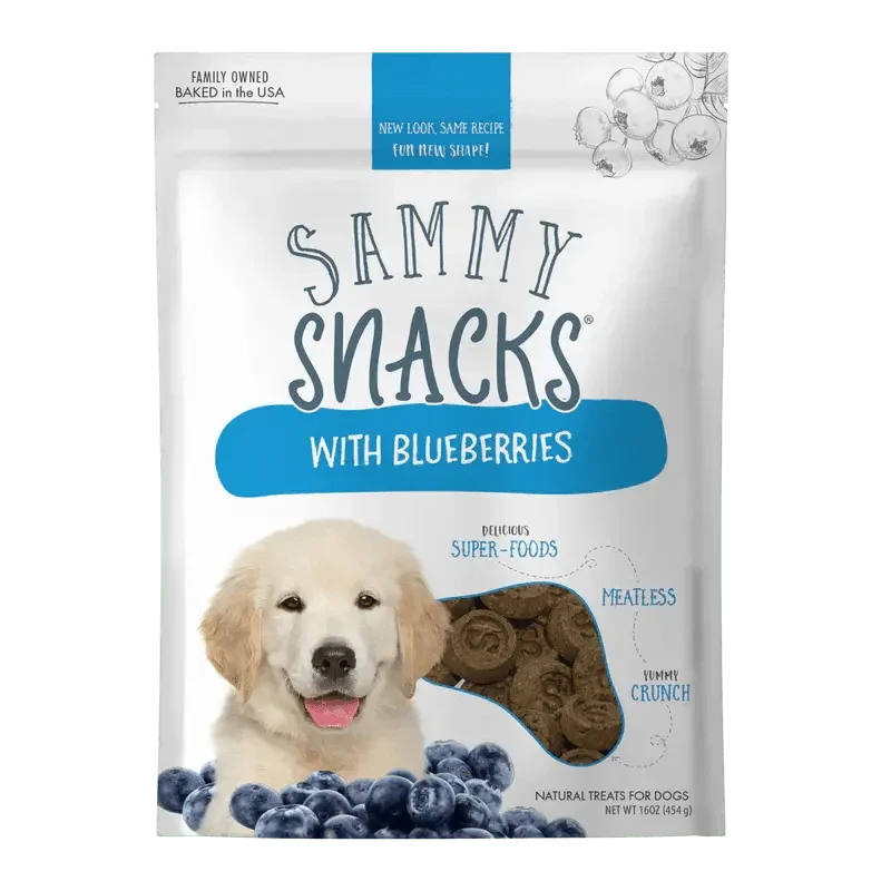 Health Extension Sammy Snacks Blueberries Flavored Natural Dog Treats 8 oz - Talis Us