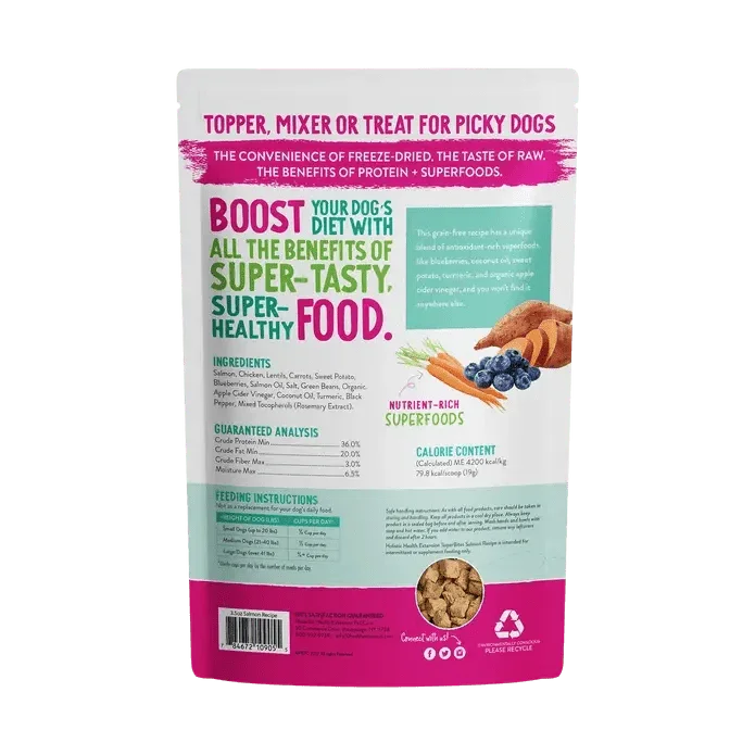Health Extension Superbites Freeze Dried Raw Salmon Dog Food Mixer - Talis Us