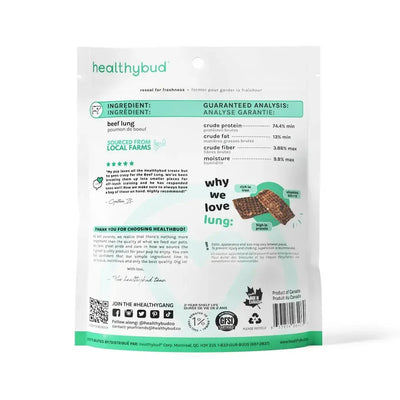 Healthybud Beef Lung Dehydrated Dog Treats - Talis Us
