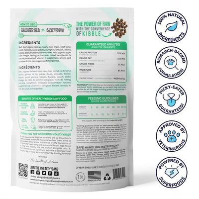 Healthybud Beef Meal Bites Freeze - Dried Dog Food 14Oz - Talis Us
