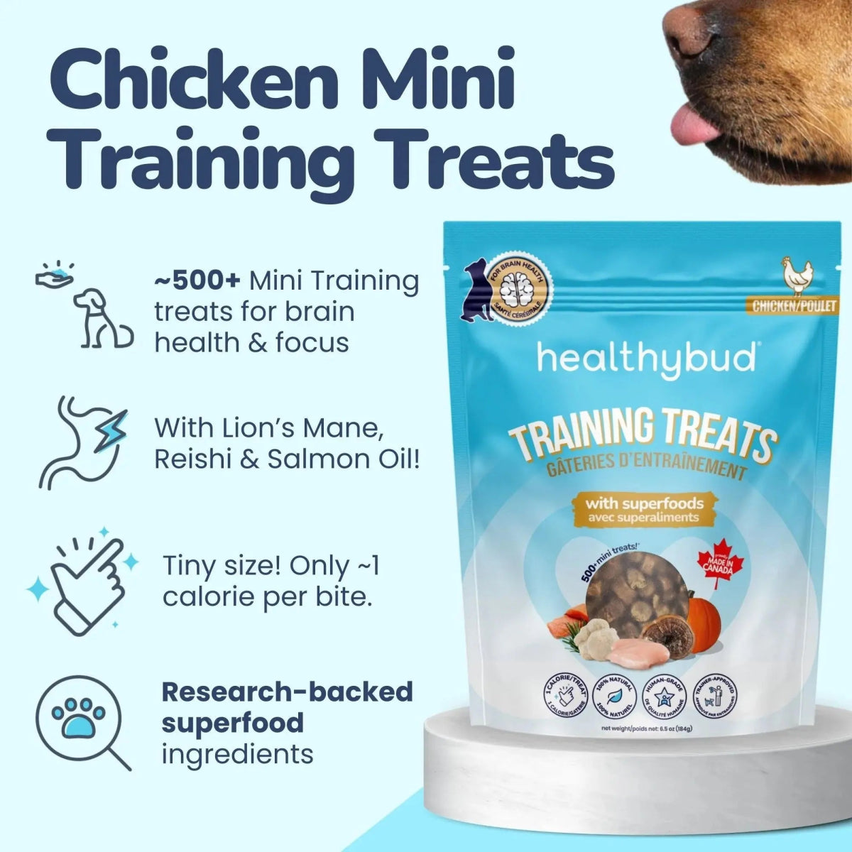 Healthybud Chicken Mini Training Treats for Dogs 6.5 oz - Talis Us