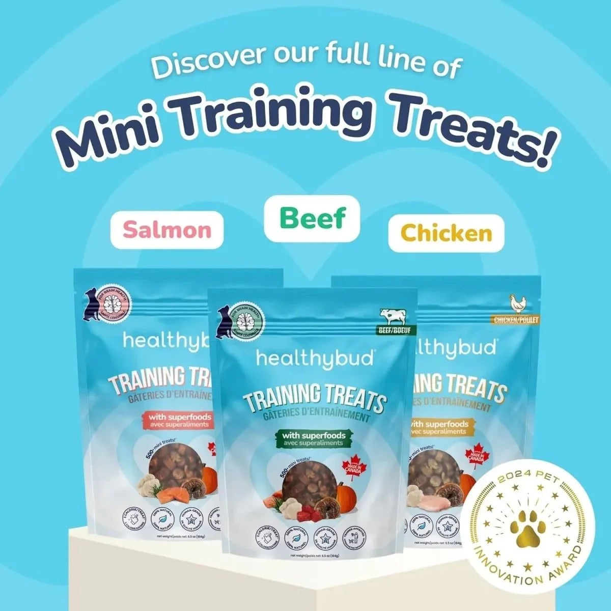 Healthybud Salmon Mini Training Treats for Dogs 6.5 oz - Talis Us