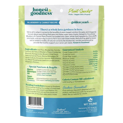 Honest To Goodness™ Plant Snacks Golden Years Blueberry & Carrot Recipe Dog Treats 8oz - Talis Us