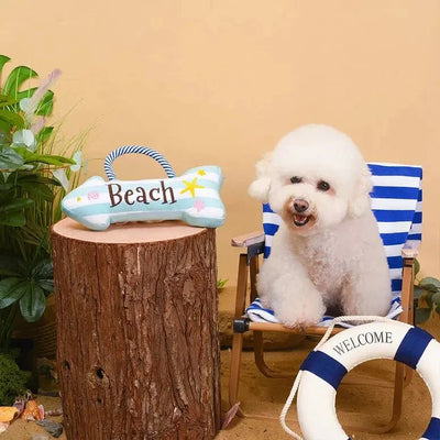 Hugsmart Pet Beach Daze Beach Sign Dog Rope Toy - Talis Us