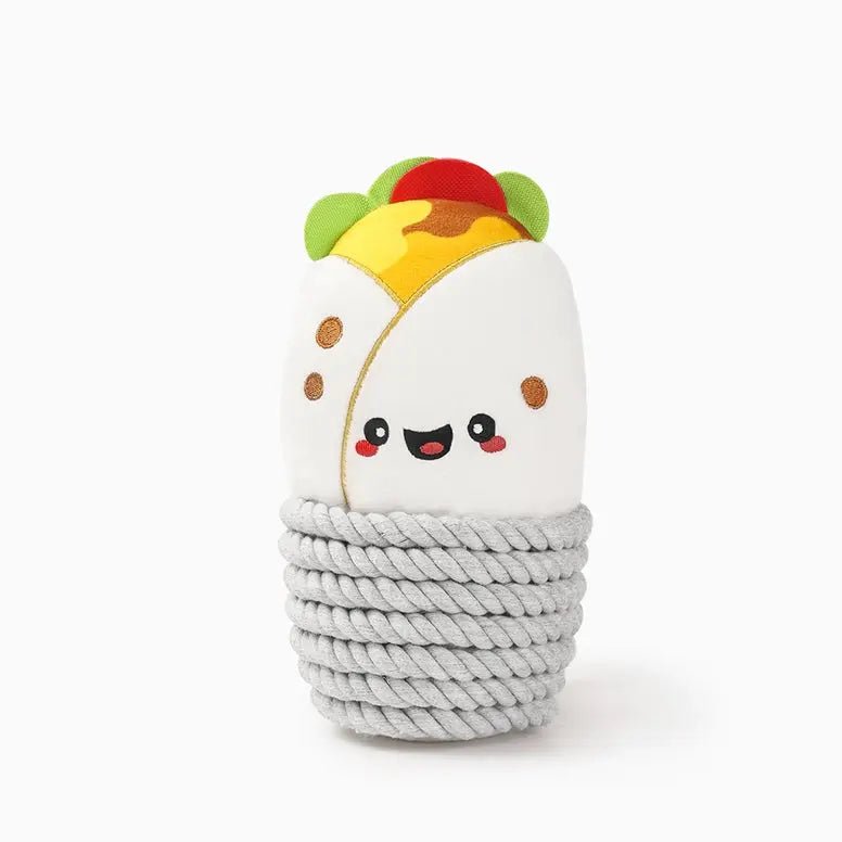 Hugsmart Pet Fiesta Chewsday Burrito Dog Rope Toy - Talis Us