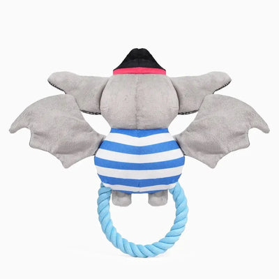 Hugsmart Pet Howloween Night Pirate Bat Dog Rope Toy - Talis Us