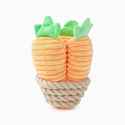 Hugsmart Pet Puppy Garden Carrot Bunch Dog Rope Toy - Talis Us