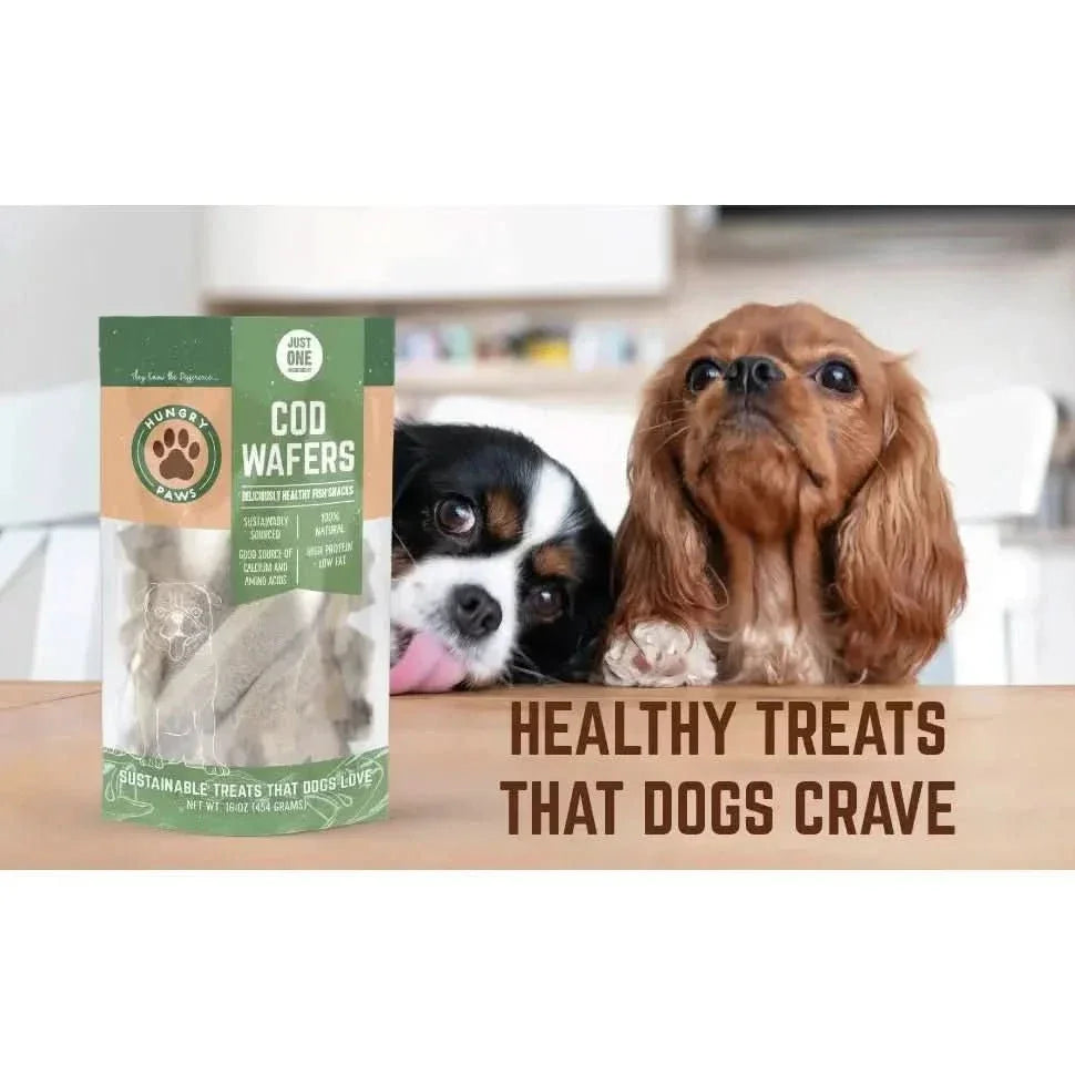 Hungry Paws Cod Fish Wafer Dog Treats Single Ingredient Snacks - Talis Us