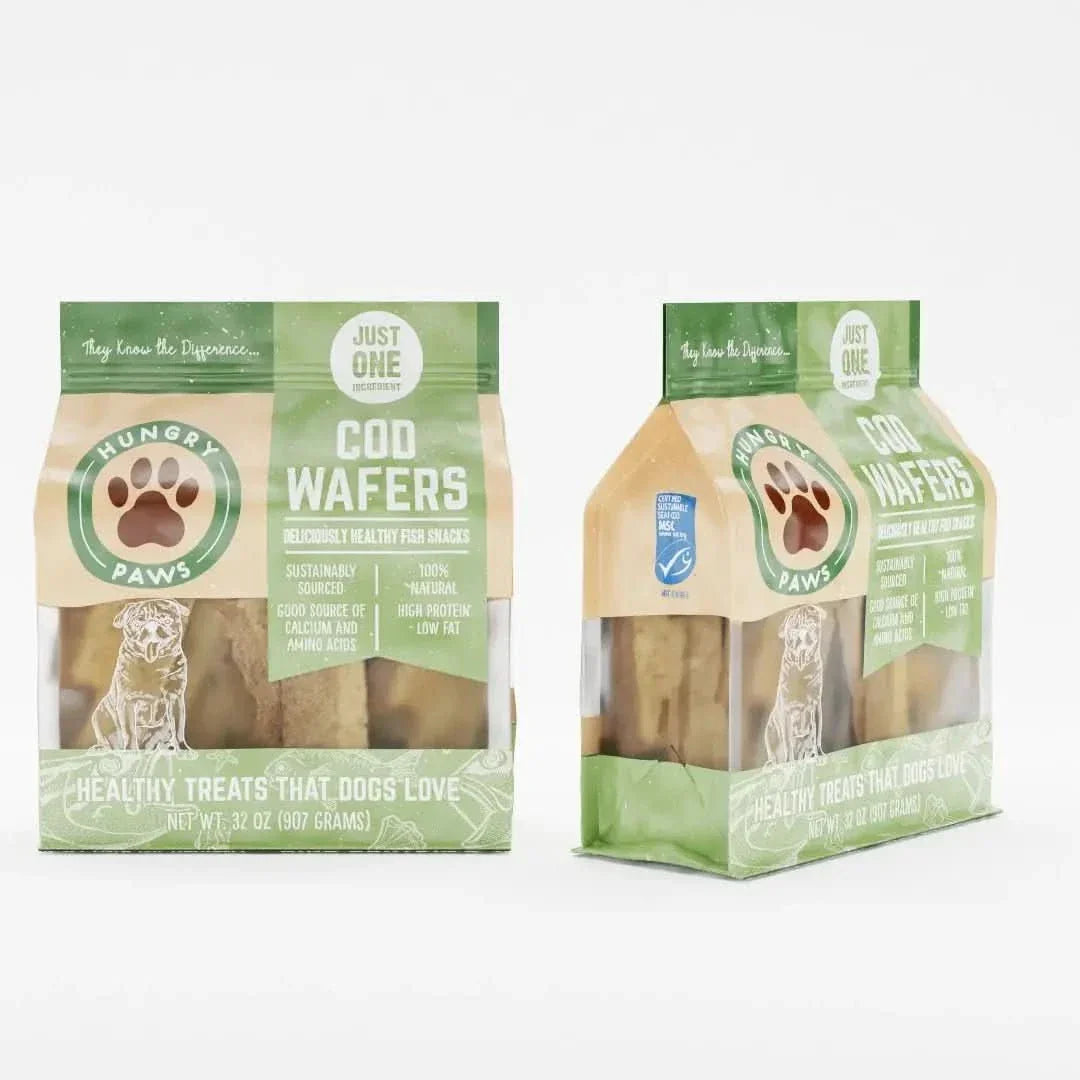 Hungry Paws Cod Fish Wafer Dog Treats Single Ingredient Snacks - Talis Us