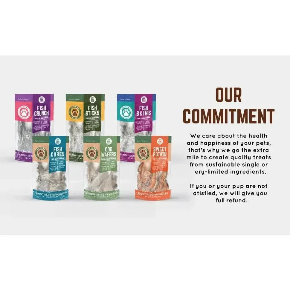 Hungry Paws Premium Cod Skin Dog Chew Treats 4 oz - Talis Us