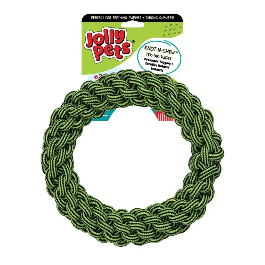 Jolly Pet Knot - N - Chew Tik - Tak - Tugzz Dog Toy - Talis Us