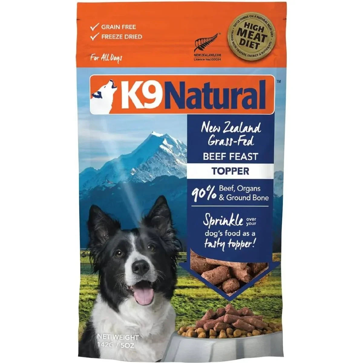 K9 Natural Beef Grain - Free Freeze - Dried Dog Food Topper 3.5oz - Talis Us