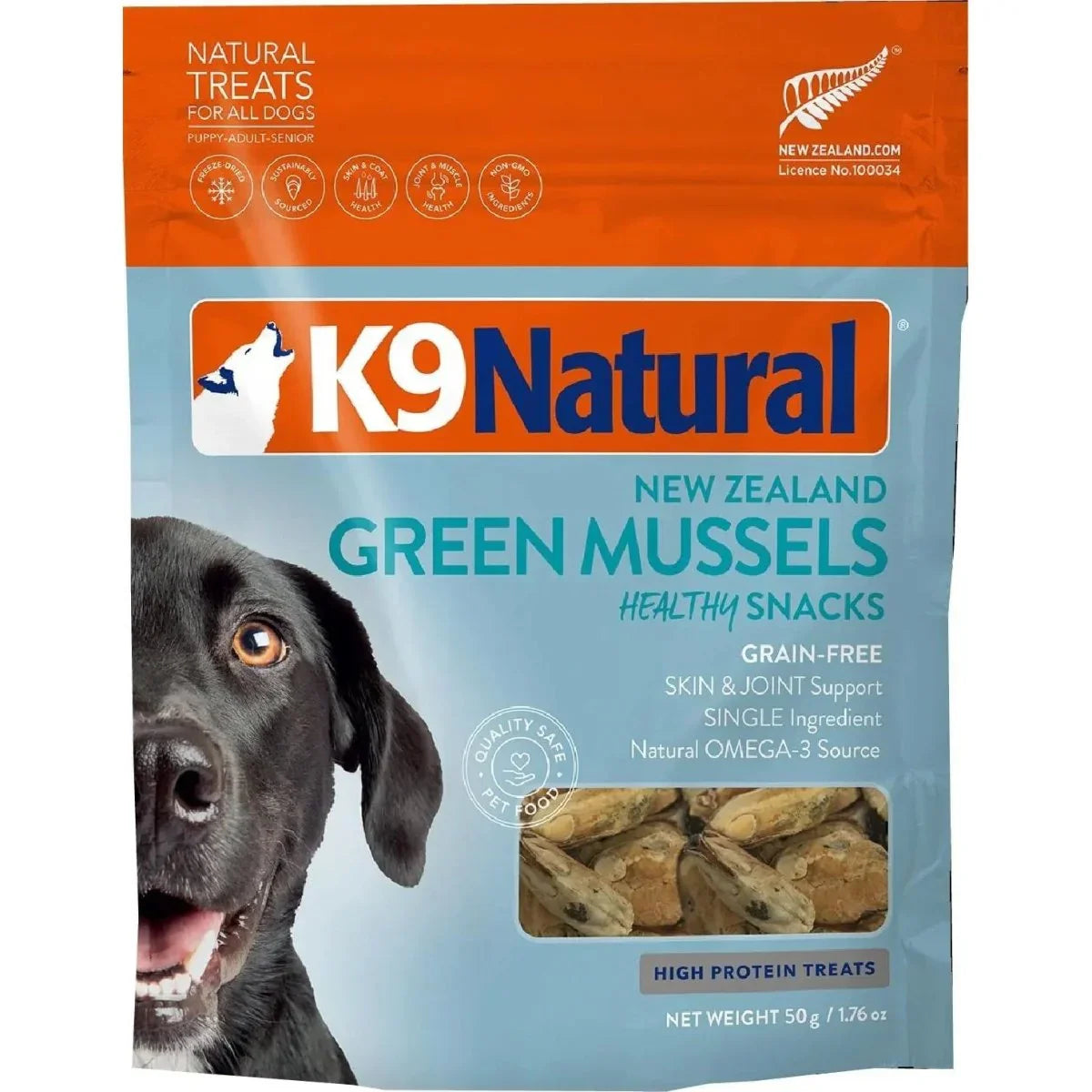 K9 Natural Healthy Snacks Green Mussels Freeze - Dried Dog Treats 1.76oz - Talis Us