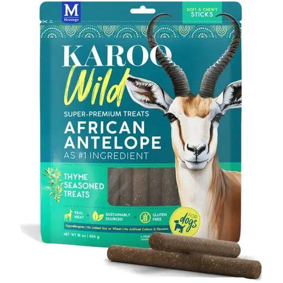 Karoo Wild African Antelope Sticks Premium Dog Treats 16oz - Talis Us