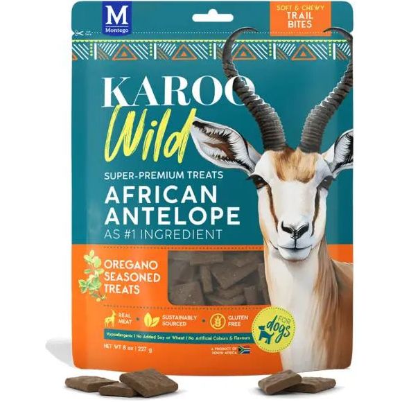 Karoo Wild African Antelope Trail Bites Premium Dog Treats 8oz - Talis Us
