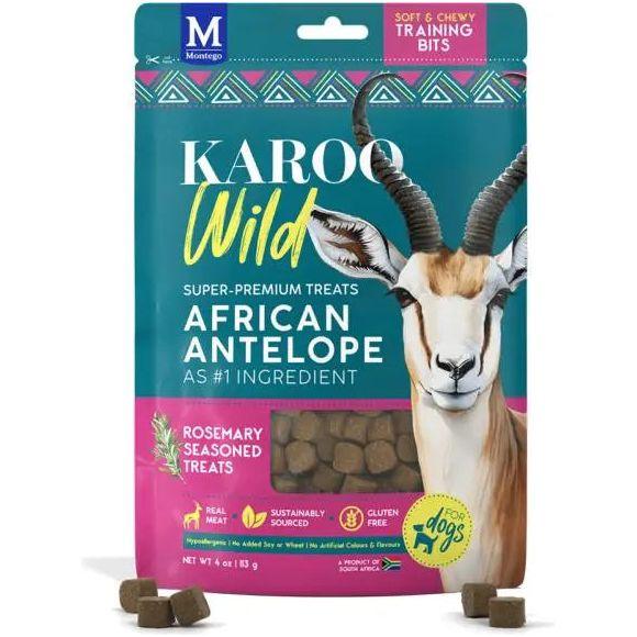 Karoo Wild African Antelope Training Bits Premium Dog Treats 4oz - Talis Us