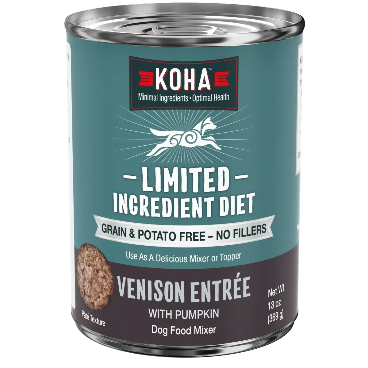 KOHA Limited Ingredient Diet Venison Entrée Wet Dog Food 12ea/13 oz - Talis Us