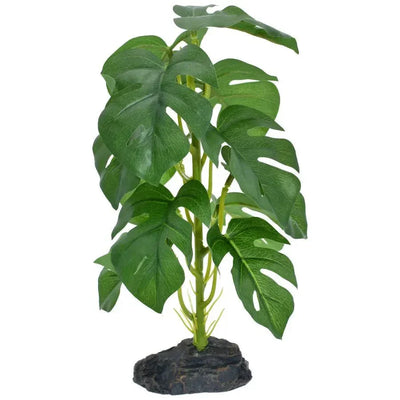 Komodo Standing Monstera Fake Plants for Reptiles 10 in - Talis Us
