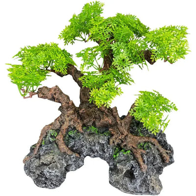 Komodo Terrarium Bonsai Tree with Hide Reptile Habitat Decor 18 in - Talis Us