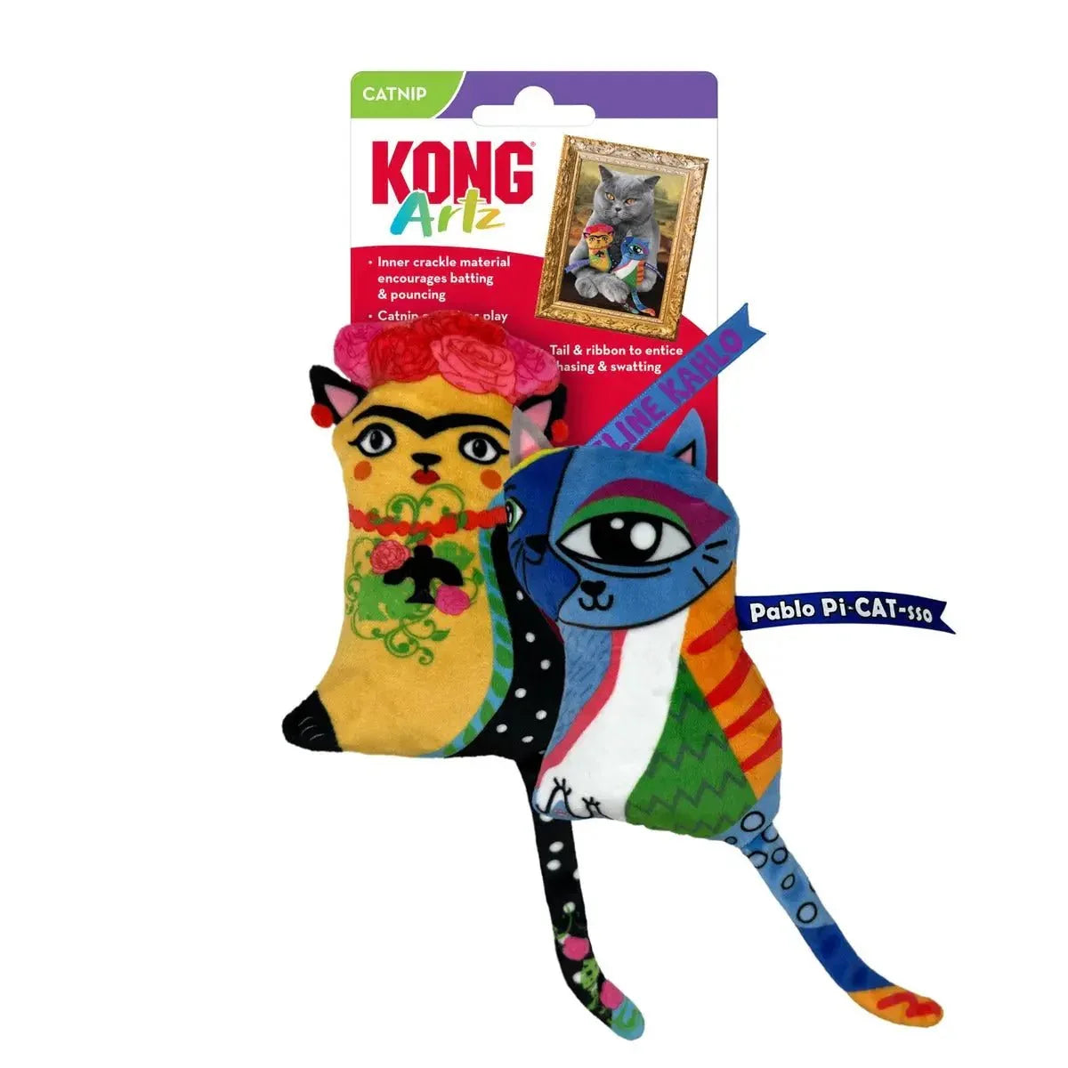 KONG Artz Kahlo Picasso Cat Toy 2pk - Talis Us