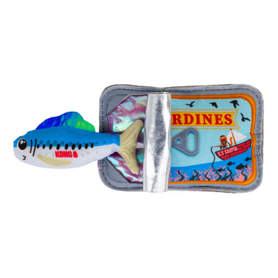 KONG Crackles Sardine Cat Toy with colorful fish and crinkly texture for playful cats