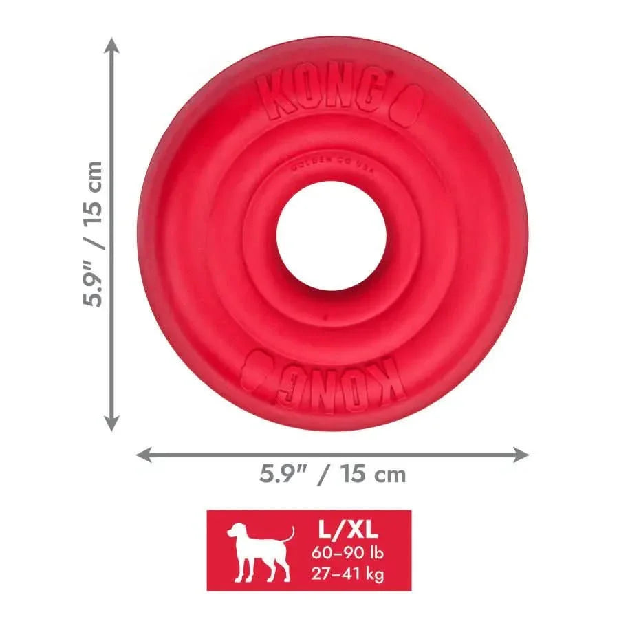 KONG Donut Dog Toy – Durable Rubber Chew & Fetch Fun - Talis Us