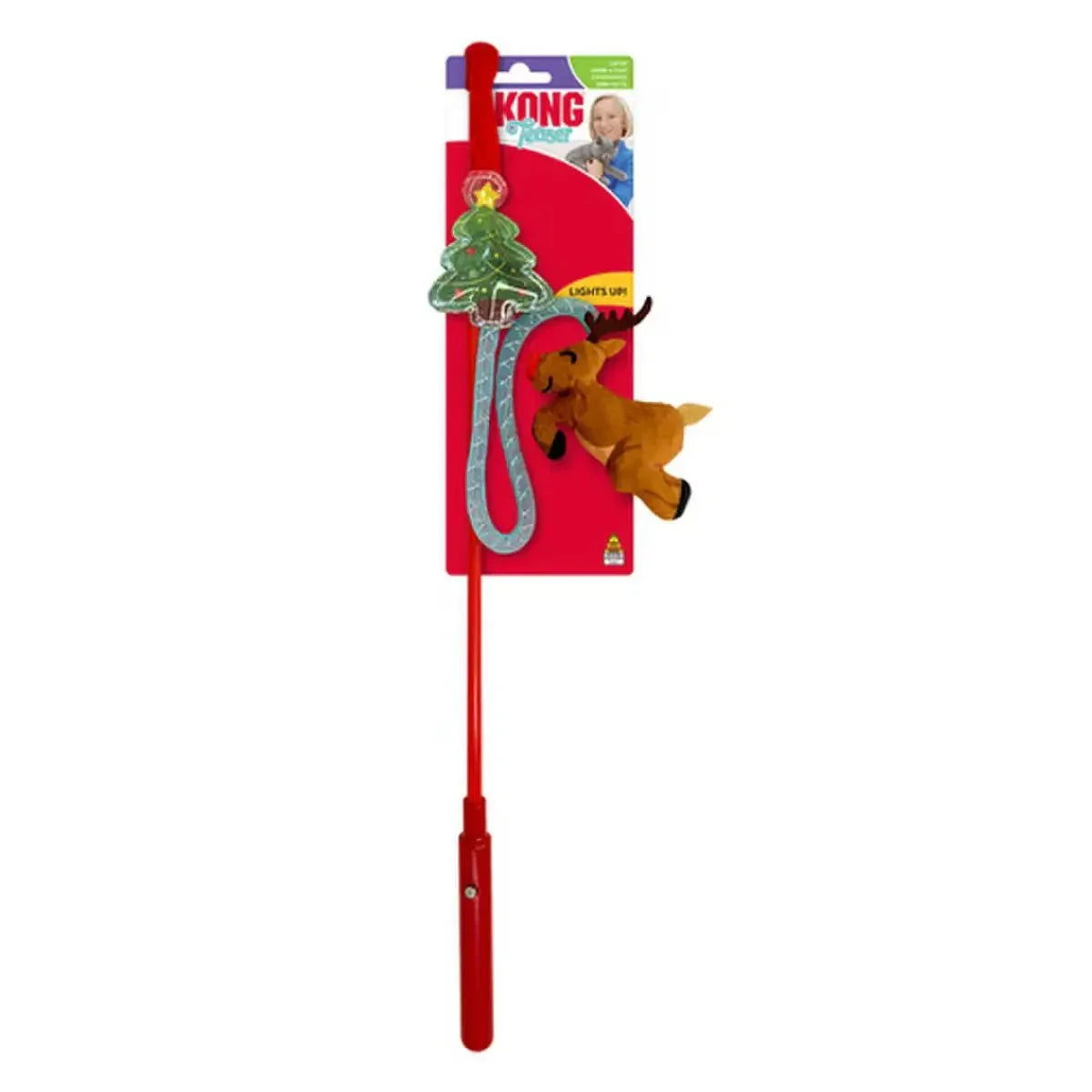 KONG Holiday Teaser Light - Up Reindeer - Talis Us