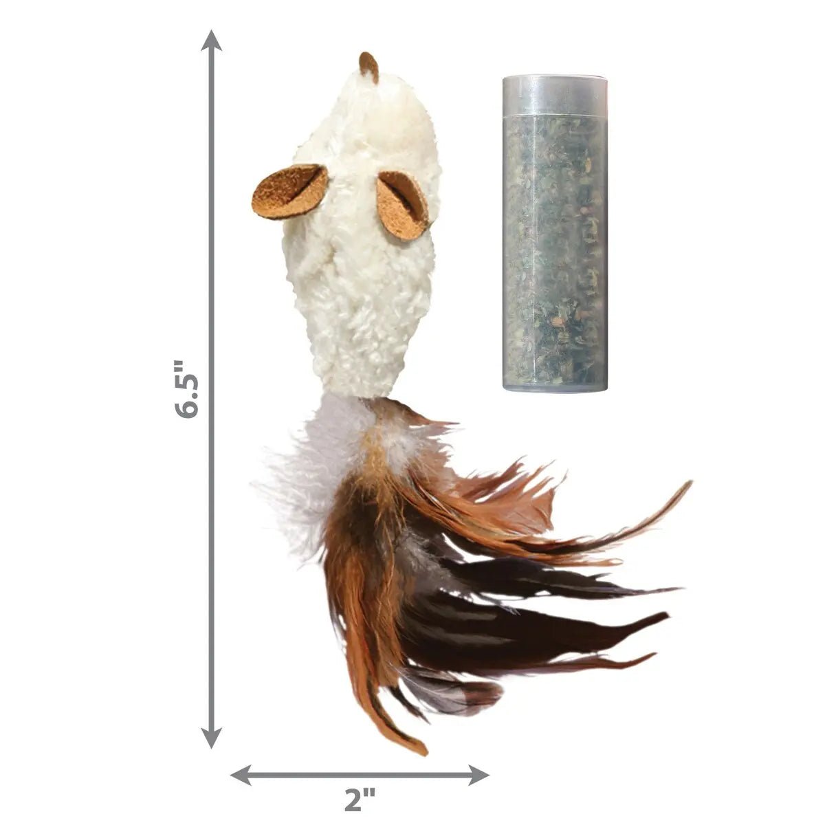 KONG Refillables Feather Mouse Cat Toy - Talis Us