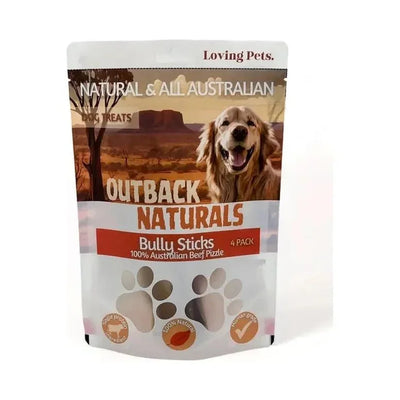 Loving Pets Australia Bullysticks Dog Treats 4 pack - Talis Us