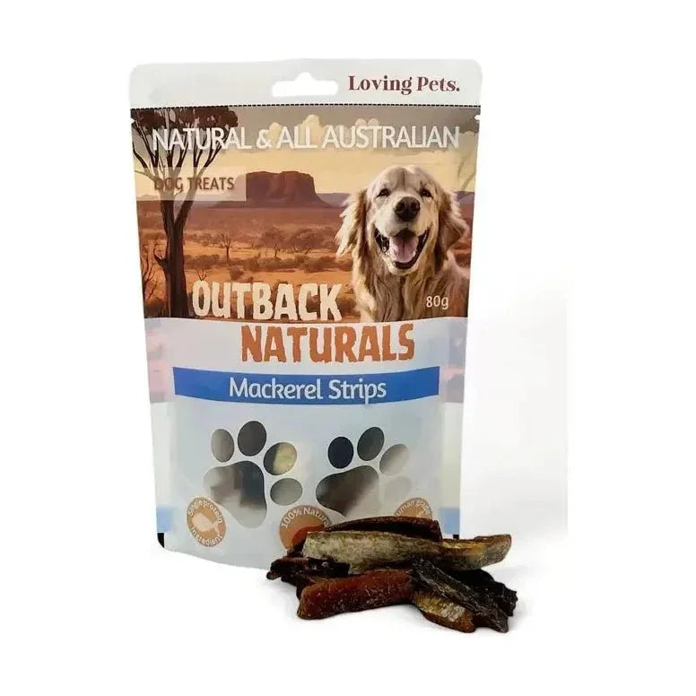 Loving Pets Australia Mackerel Strips Dog Treats 5.64 oz - Talis Us