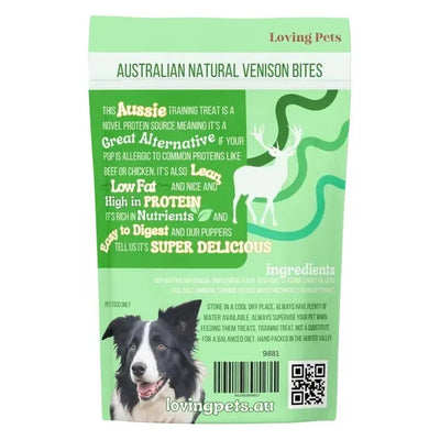 Loving Pets Australia Oh Deer Venison Bites Dog Treats 5.29 oz - Talis Us