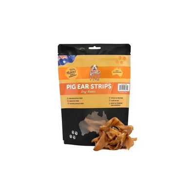 Loving Pets Australia Pig Ear Strips Dog Treats 7 oz - Talis Us